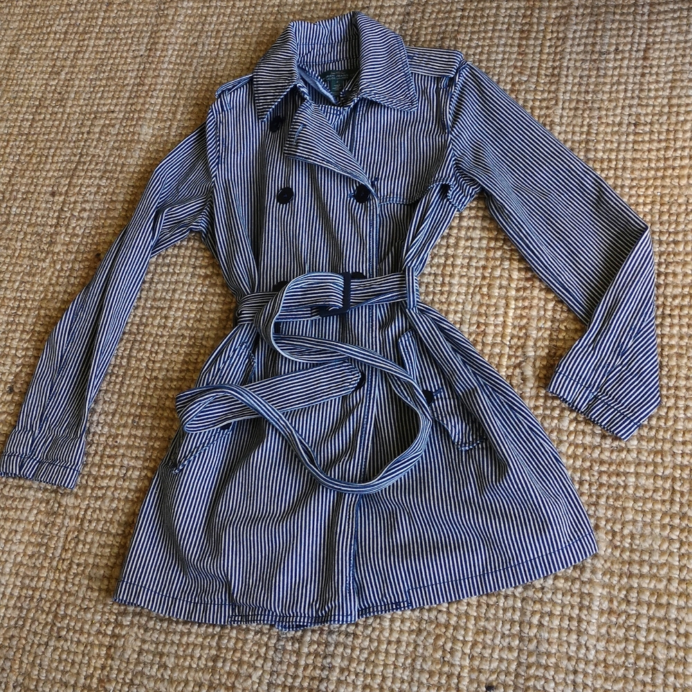 Ralph Lauren striped cotton coat